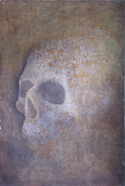 SKULL: Öl / Acryl auf Leinwand, 53 X 80 cm, 1998